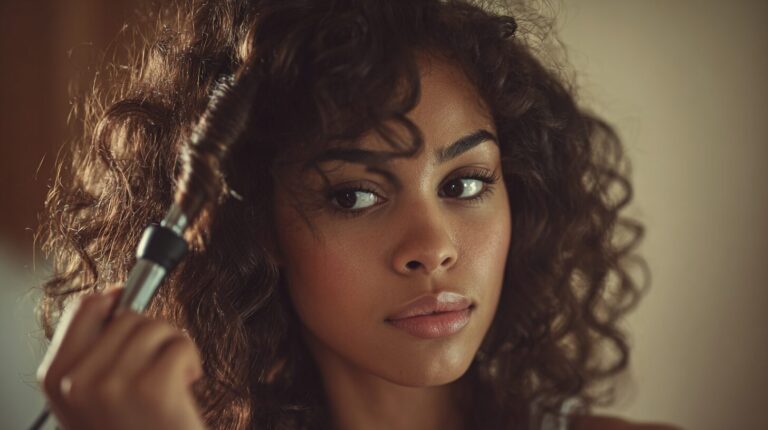 How to Curl Hair with Curling Iron Without Clamp