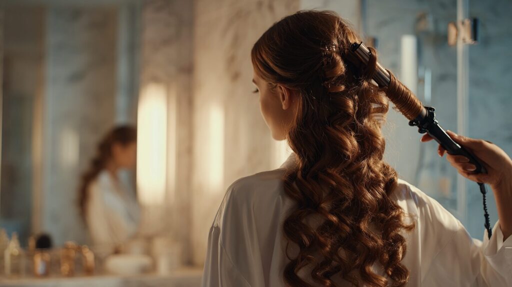 How to Curl Hair with Curling Iron Without Clamp